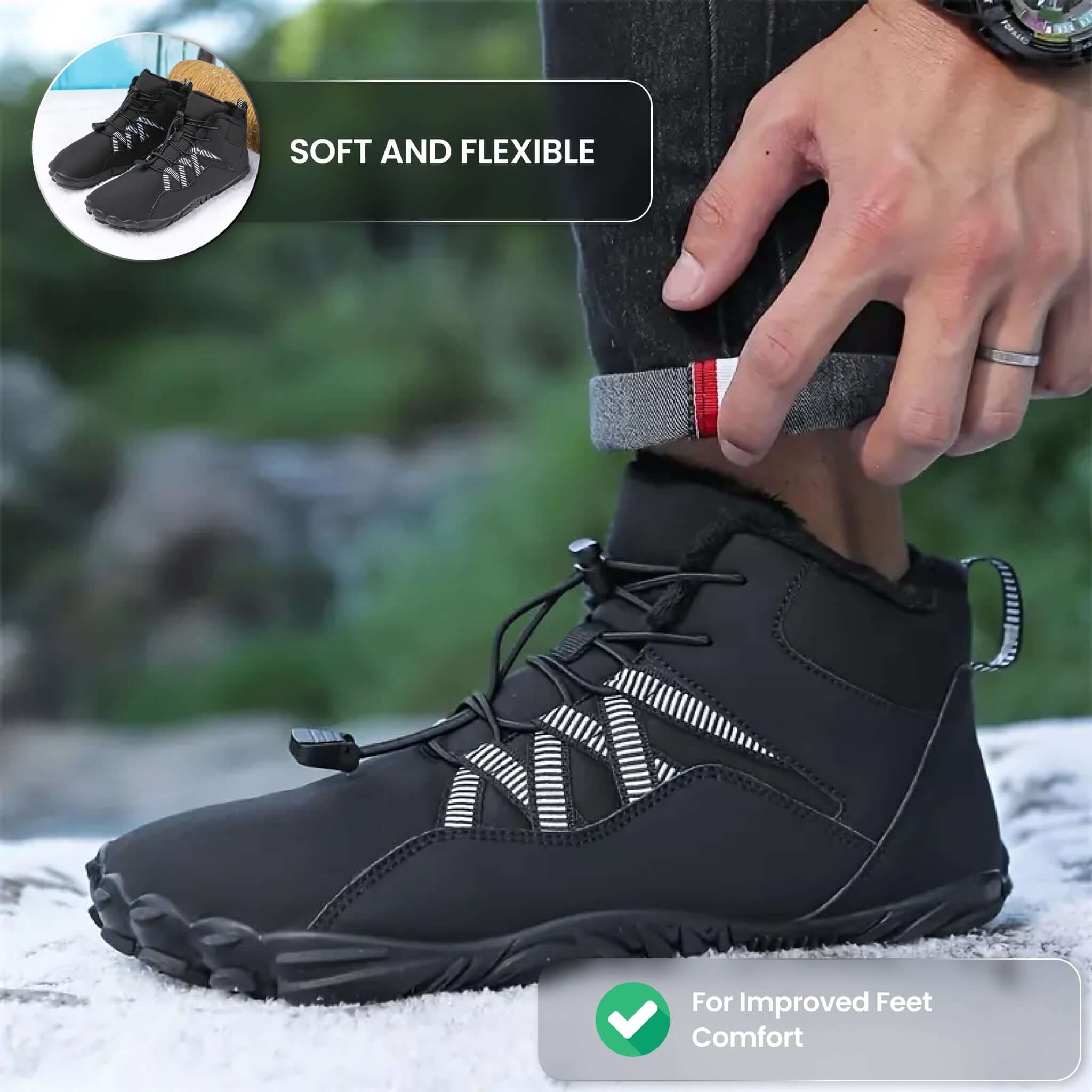 Carter Elite - Non-slip & Universal Winter Barefoot Shoe