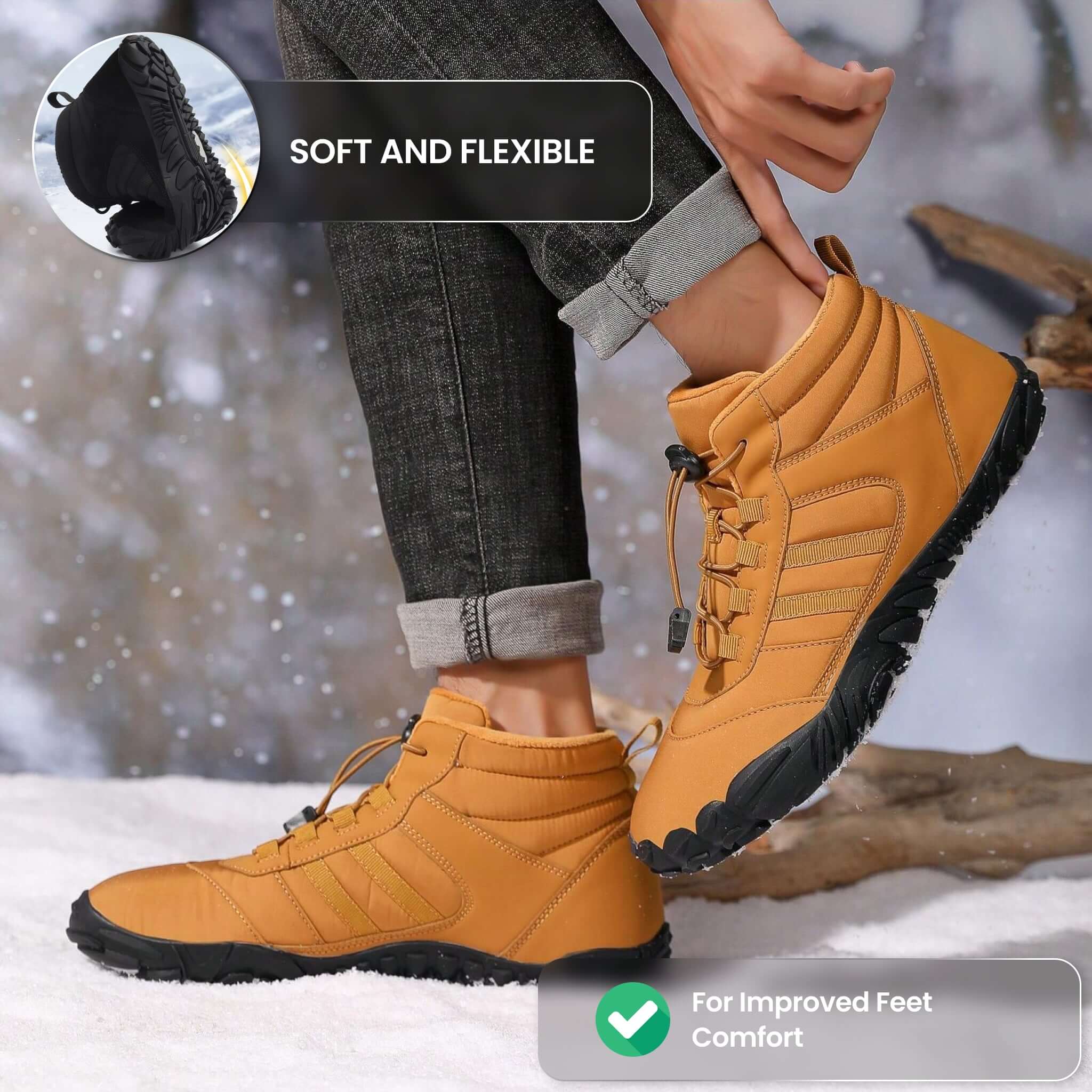 Kasdava Pro - Non-slip & Waterproof Winter Barefoot Shoe (Unisex)