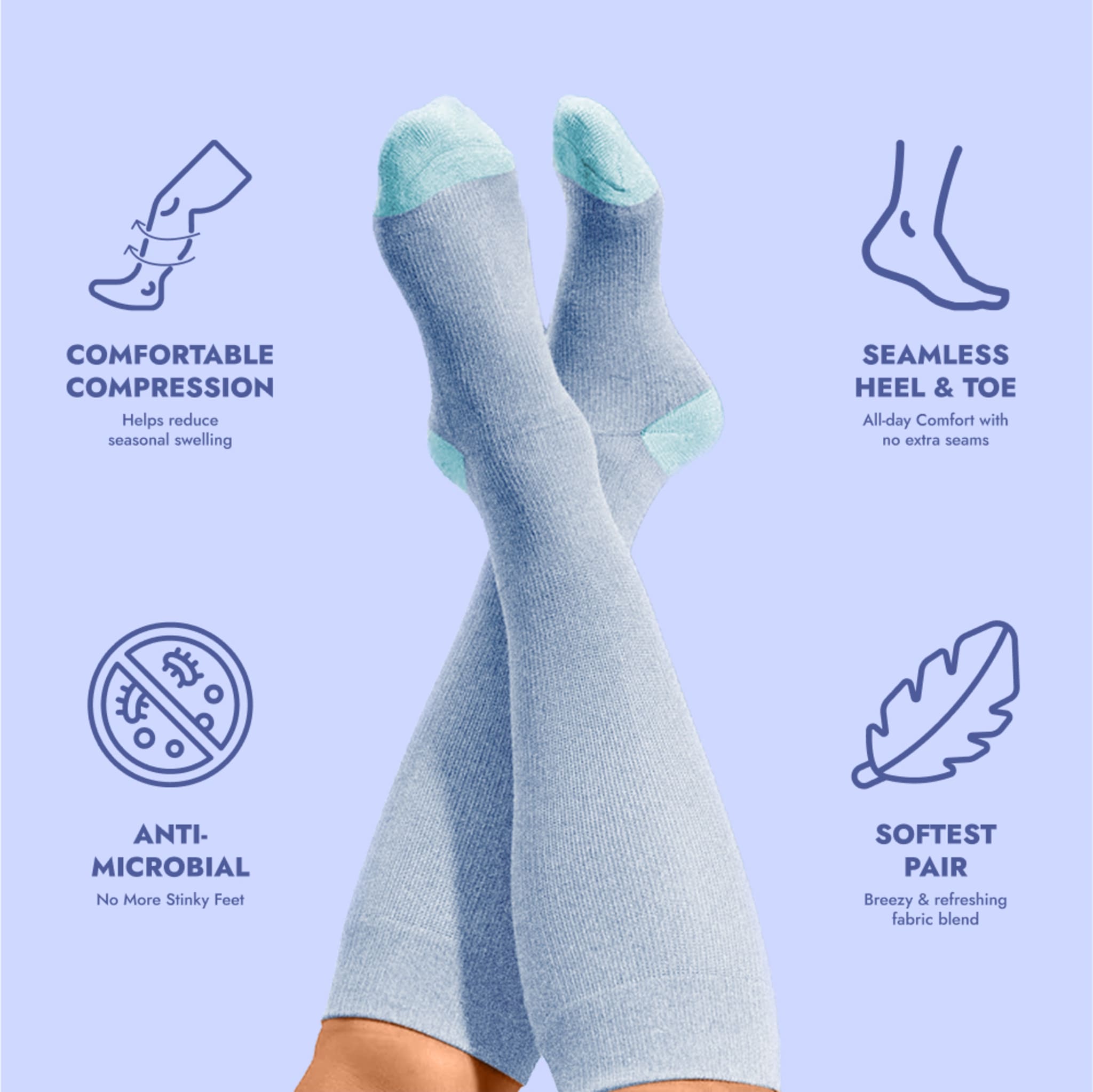 Compression Socks - (18–25 mmHg)