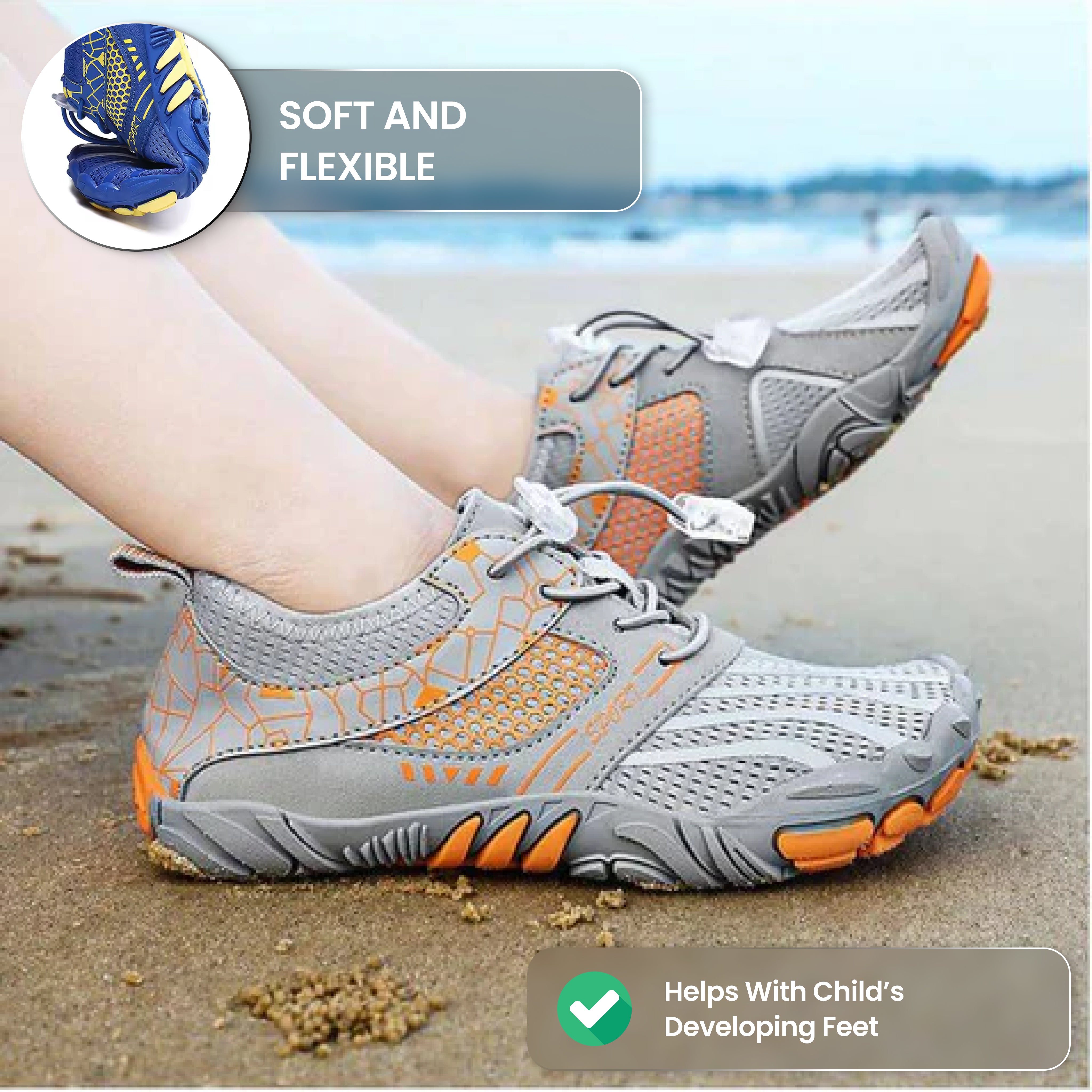 Alpine Teens - Non-Slip Barefoot Shoes for Kids