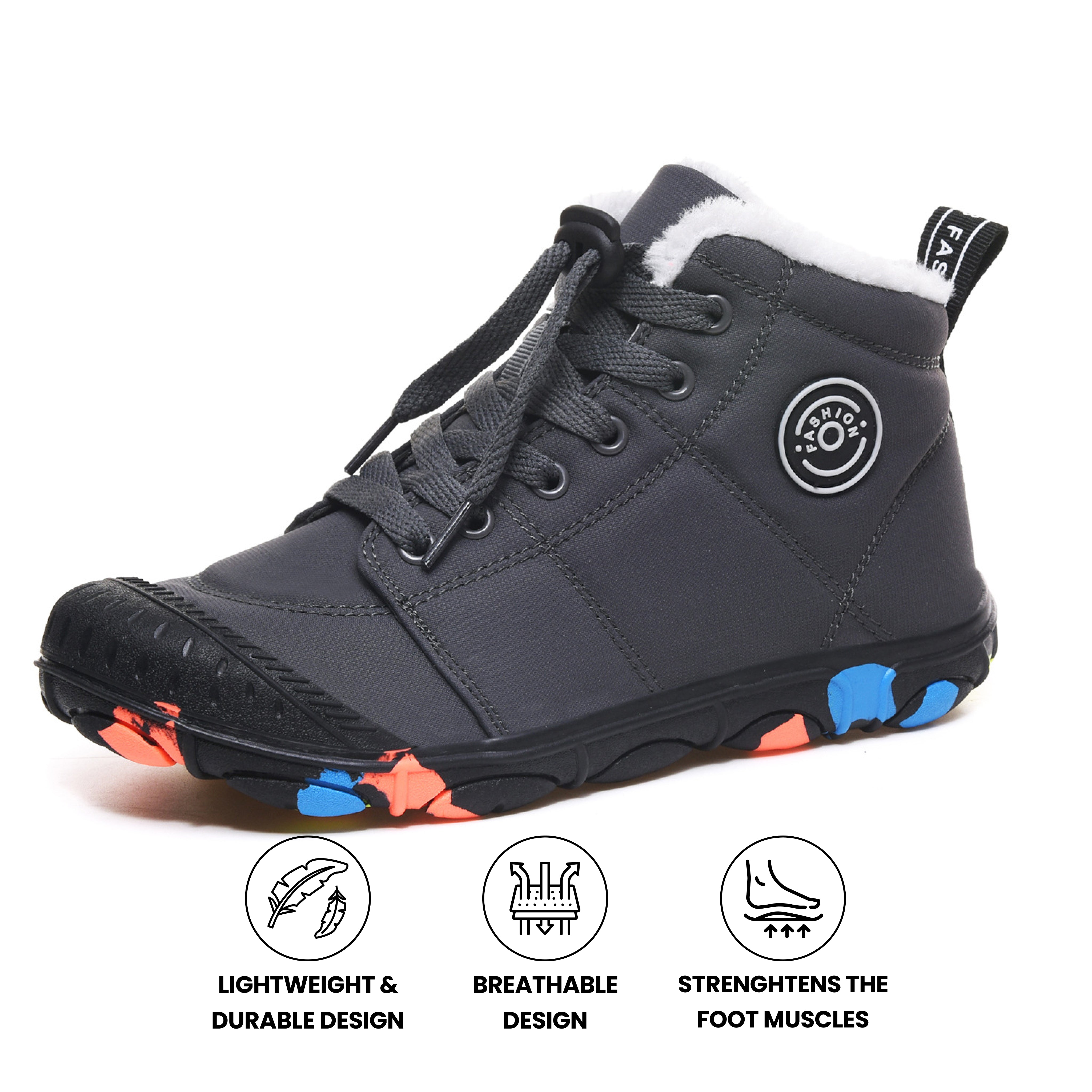 Alpine Kids - Waterproof Barefoot Winter Shoes for Kids