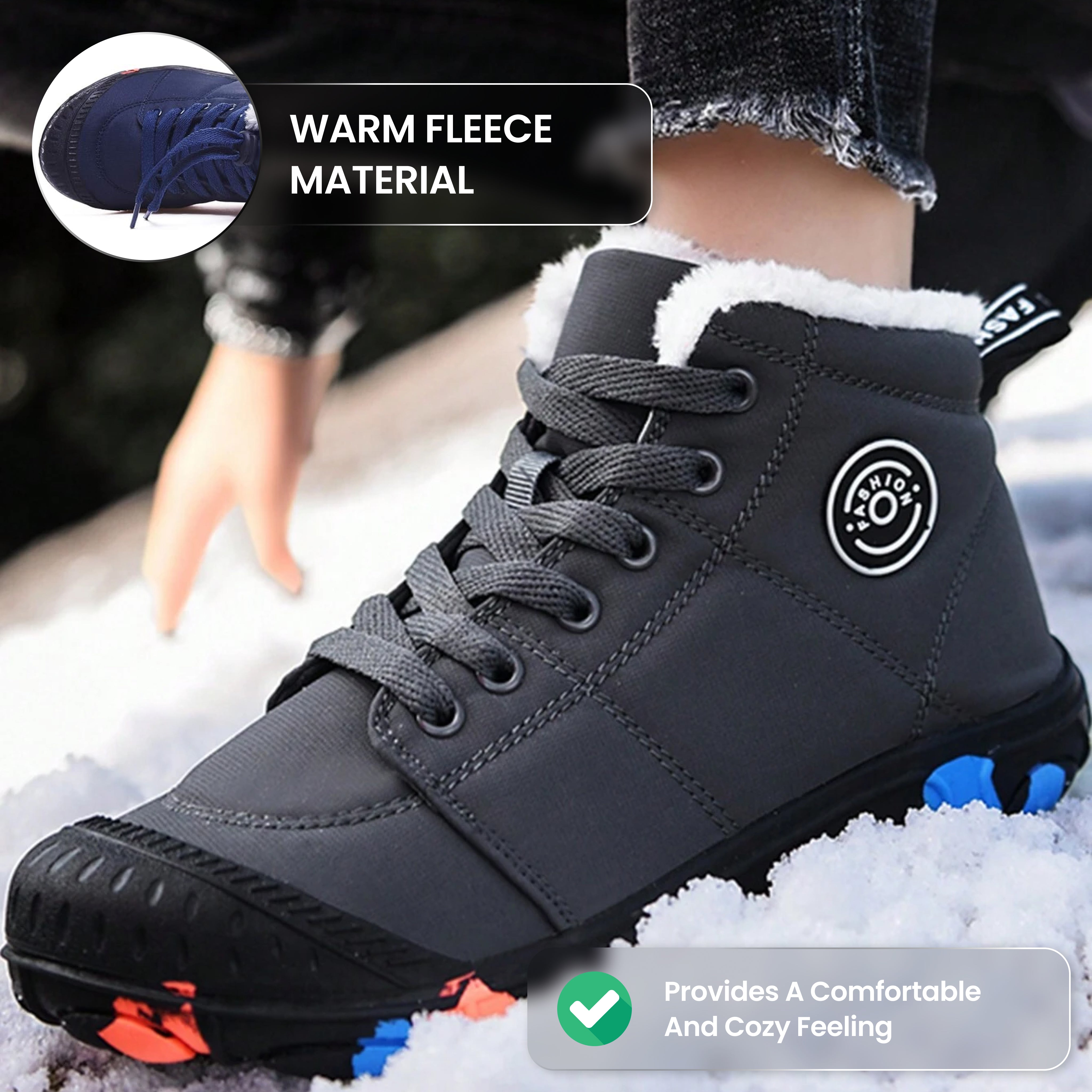 Alpine Kids - Waterproof Barefoot Winter Shoes for Kids