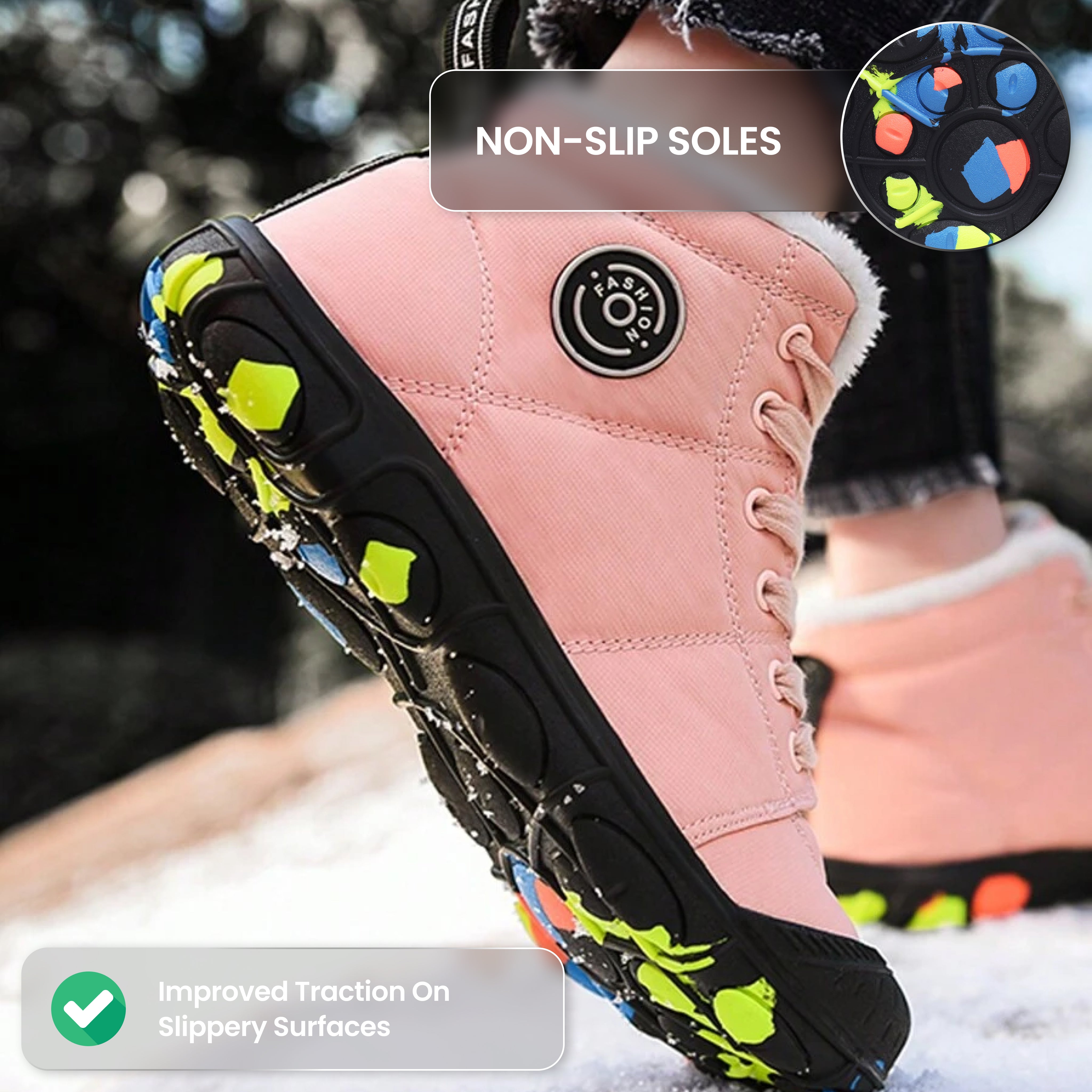 Alpine Kids - Waterproof Barefoot Winter Shoes for Kids