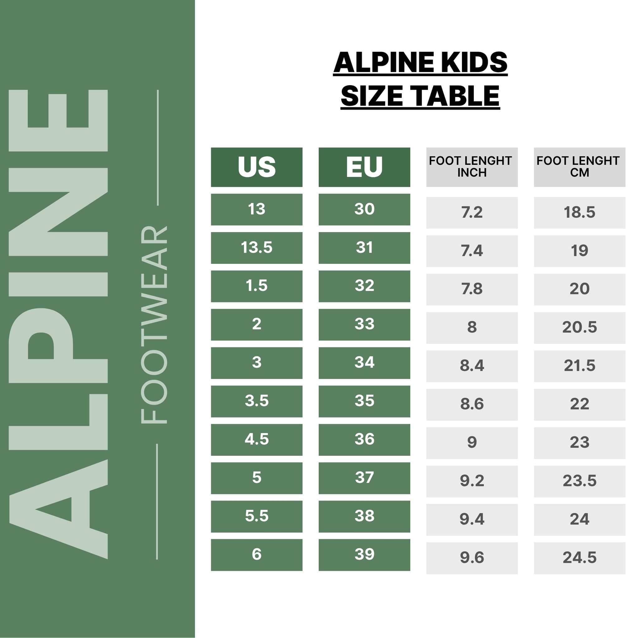 Alpine Kids - Waterproof Barefoot Winter Shoes for Kids